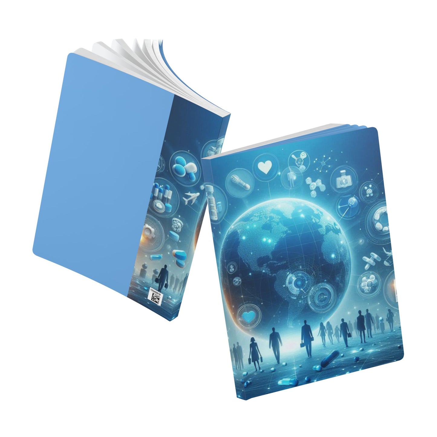 Modern Exploration Softcover Journal with Inside Prints - 200 Pages