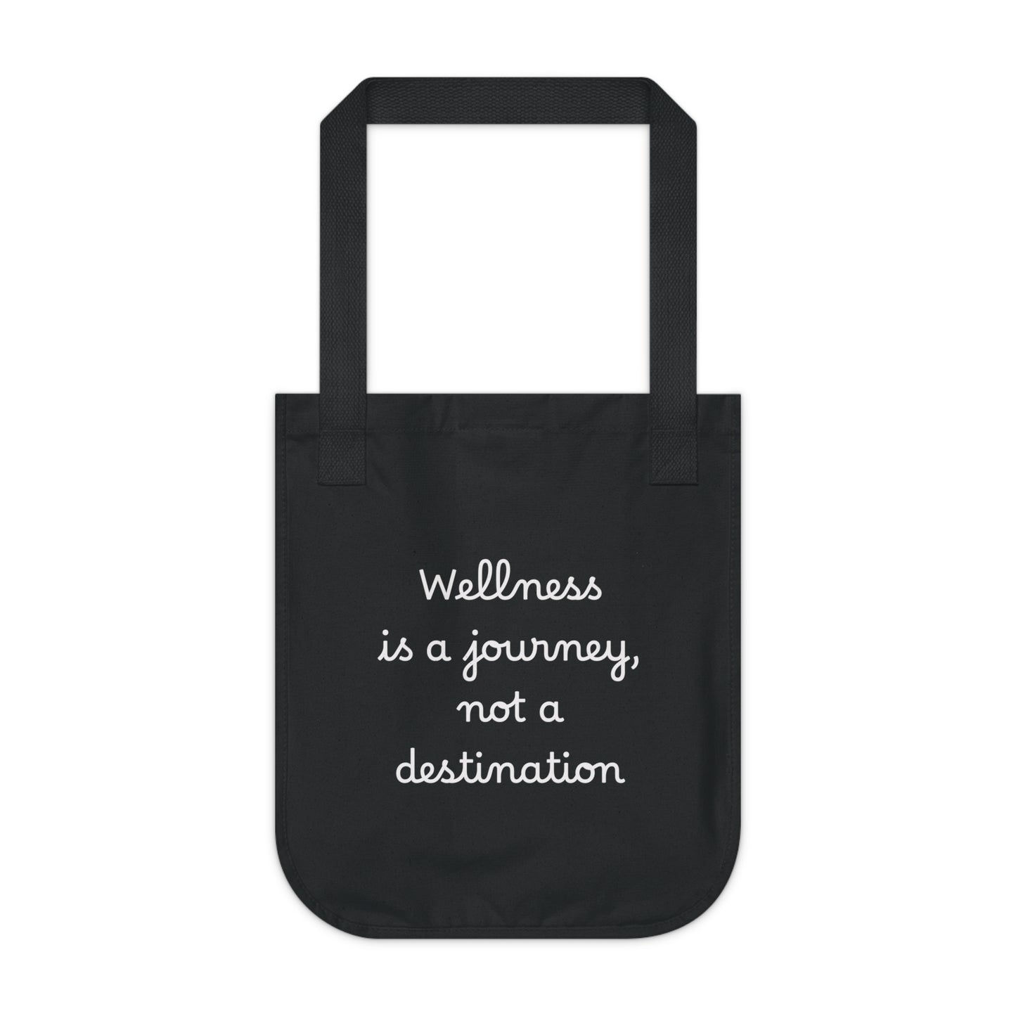 Wellness Journey Inspirational Organic Canvas Tote Bag
