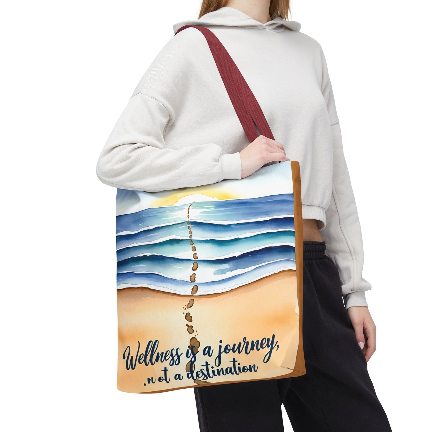 Wellness Journey Inspirational Tote Bag