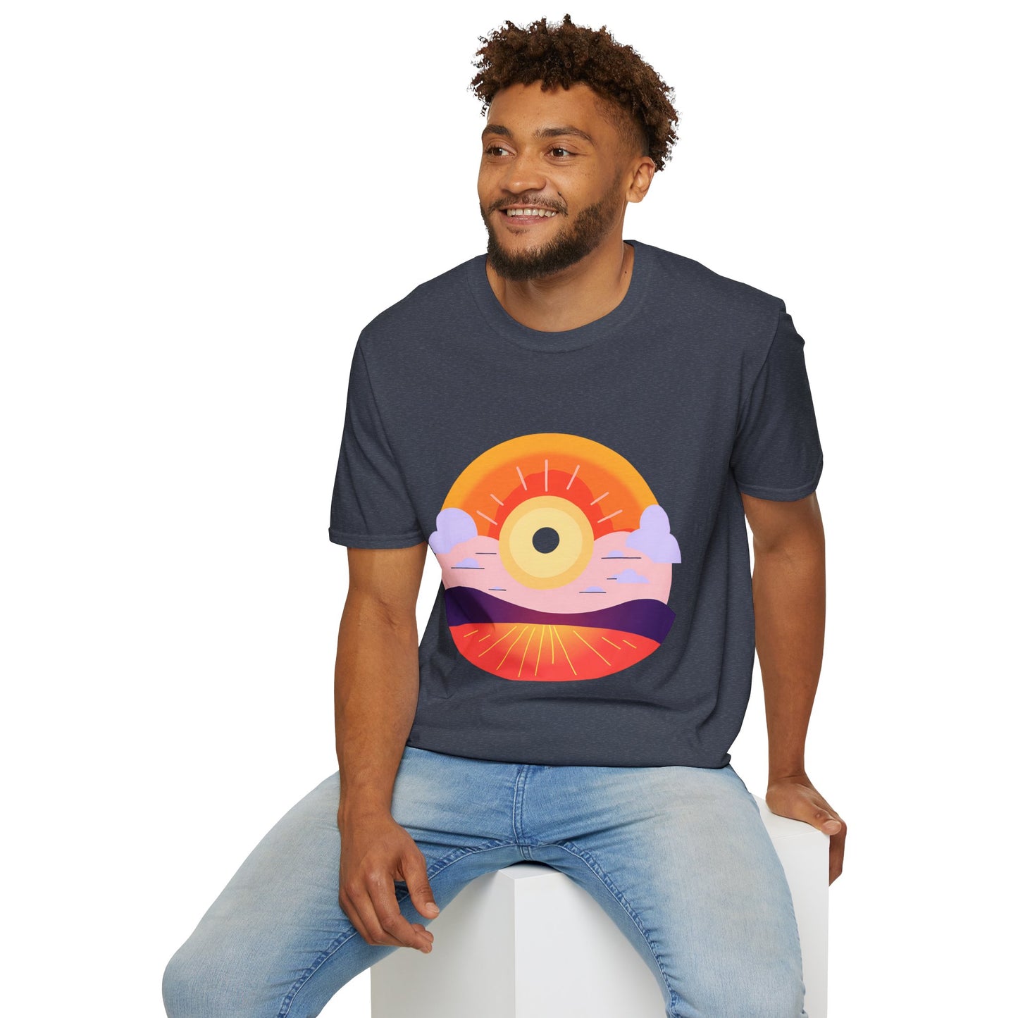 Wellness Peaceful Sun Unisex Softstyle T-Shirt
