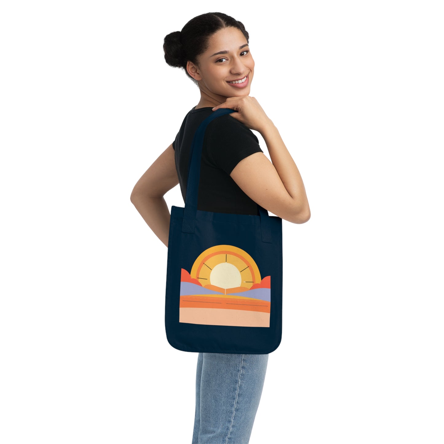 Wellness Journey Inspirational Organic Canvas Tote Bag