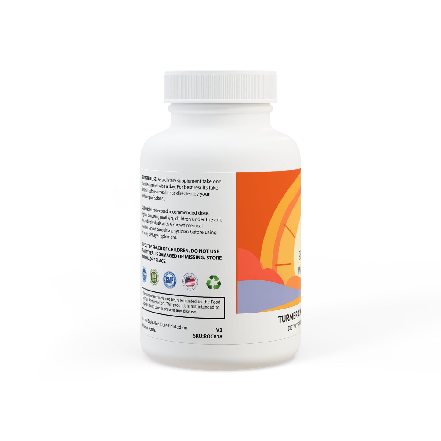 Turmeric with BioPerine® Supplement (60 Capsules)