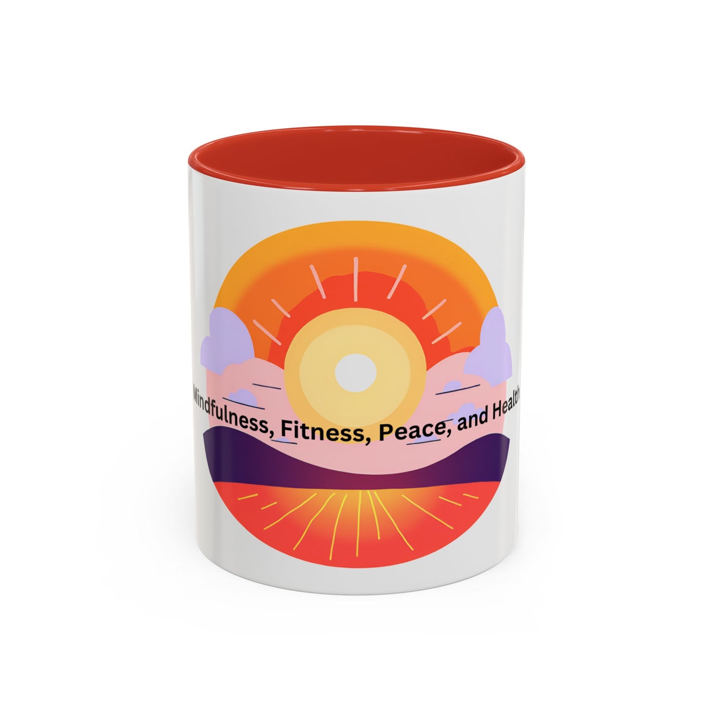 Wellness Sunset Accent Coffee Mug (11oz)