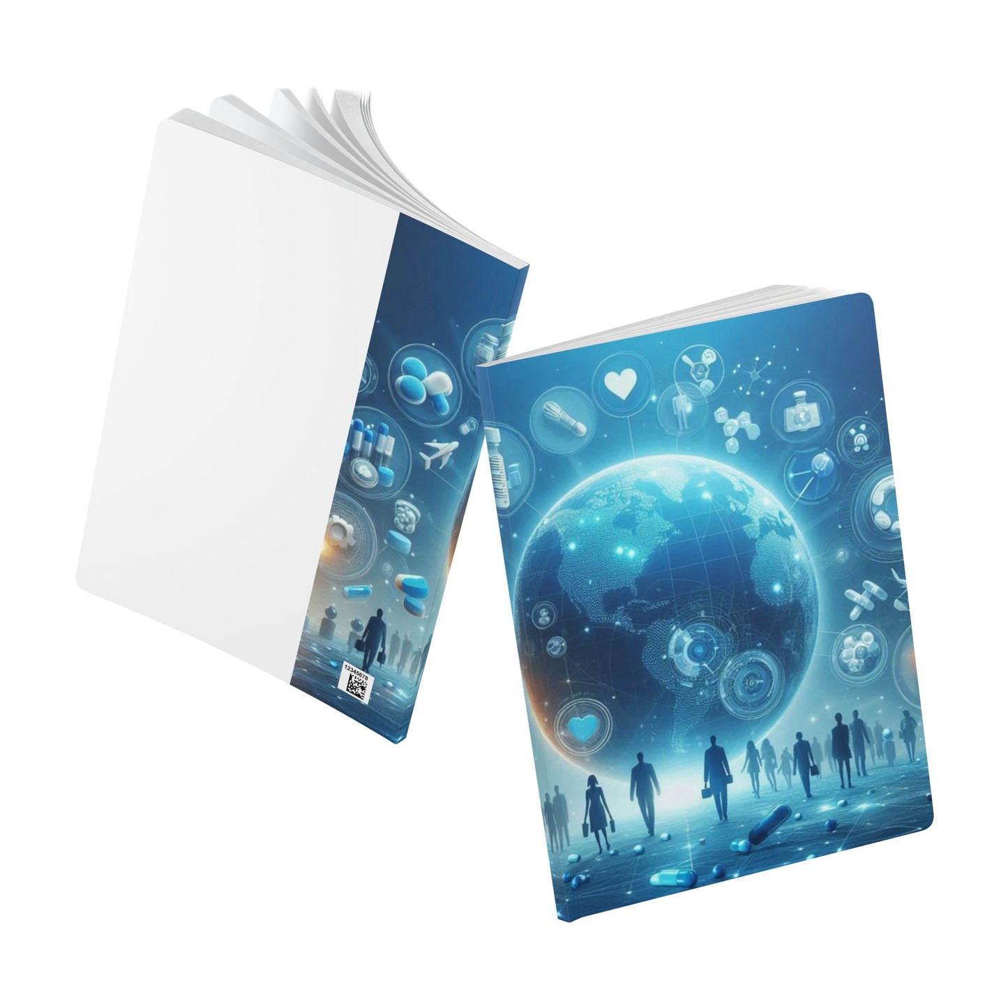 Modern Exploration Softcover Journal with Inside Prints - 100 Pages