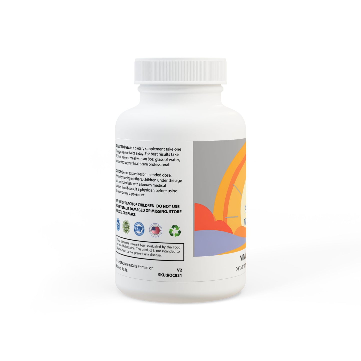 Vitamin K2 + D3 Supplement (60 Capsules)