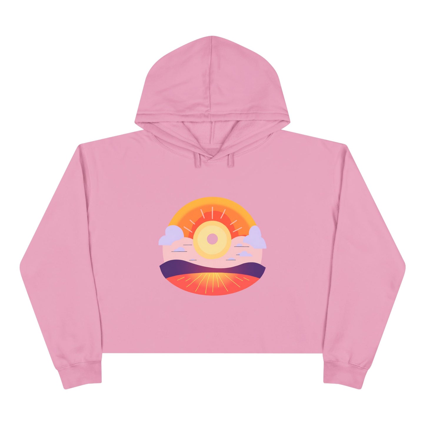 Wellness Peaceful Sun Crop Hoodie