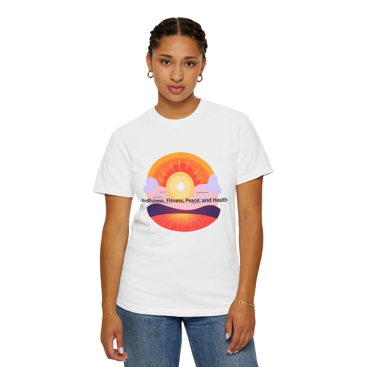 Wellness Sunset Unisex Garment-Dyed T-Shirt