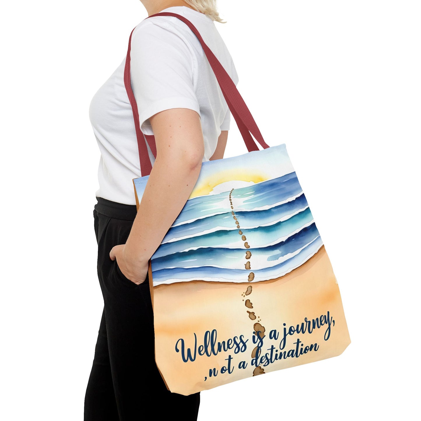 Wellness Journey Inspirational Tote Bag