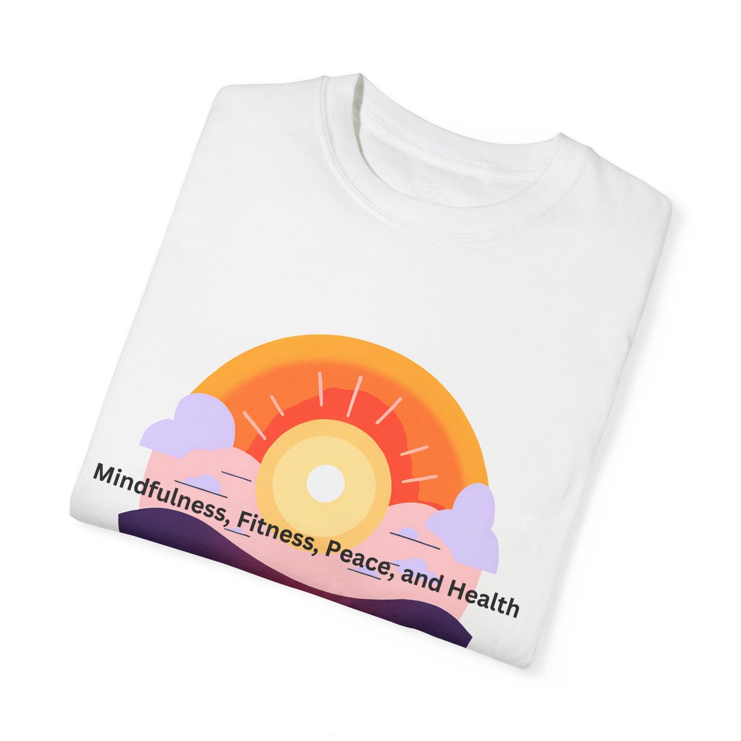 Wellness Sunset Unisex Garment-Dyed T-Shirt
