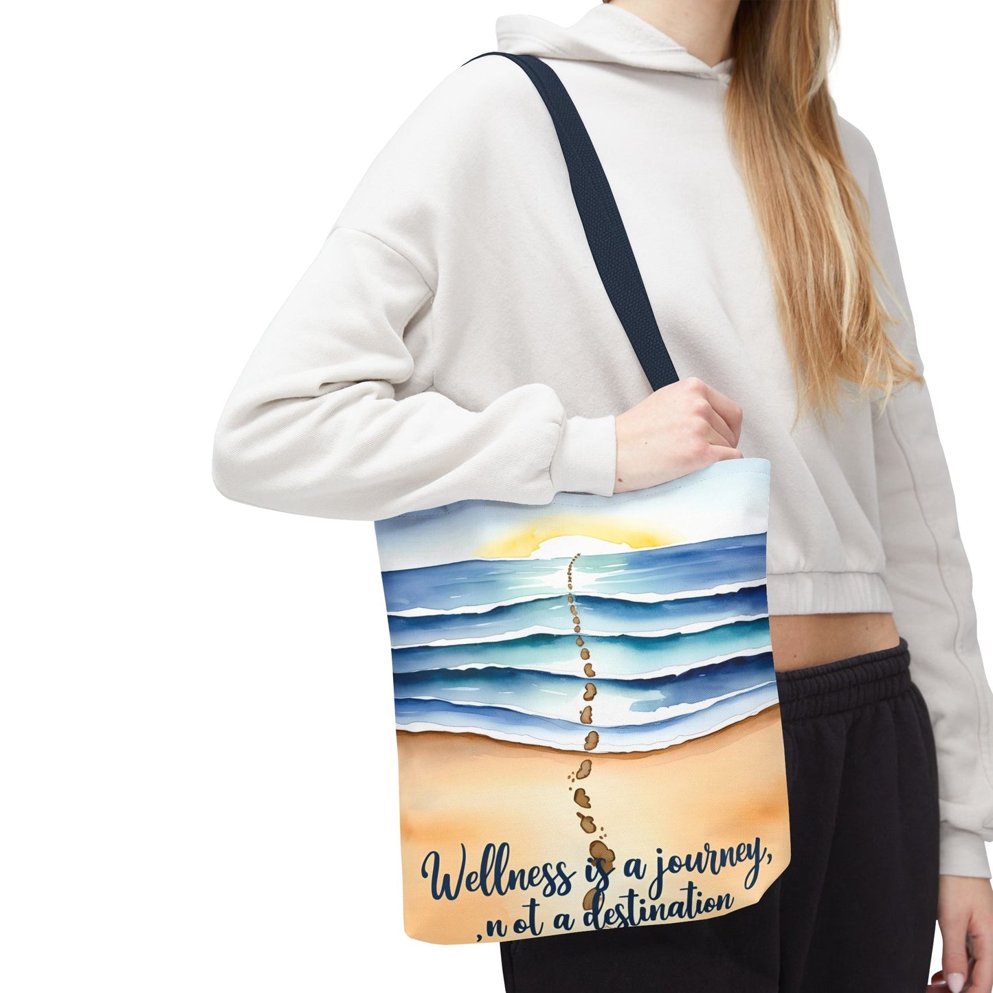 Wellness Journey Inspirational Tote Bag