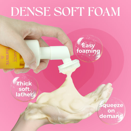 Turmeric Foaming Face Wash & Kojic Acid Facial Cleanser