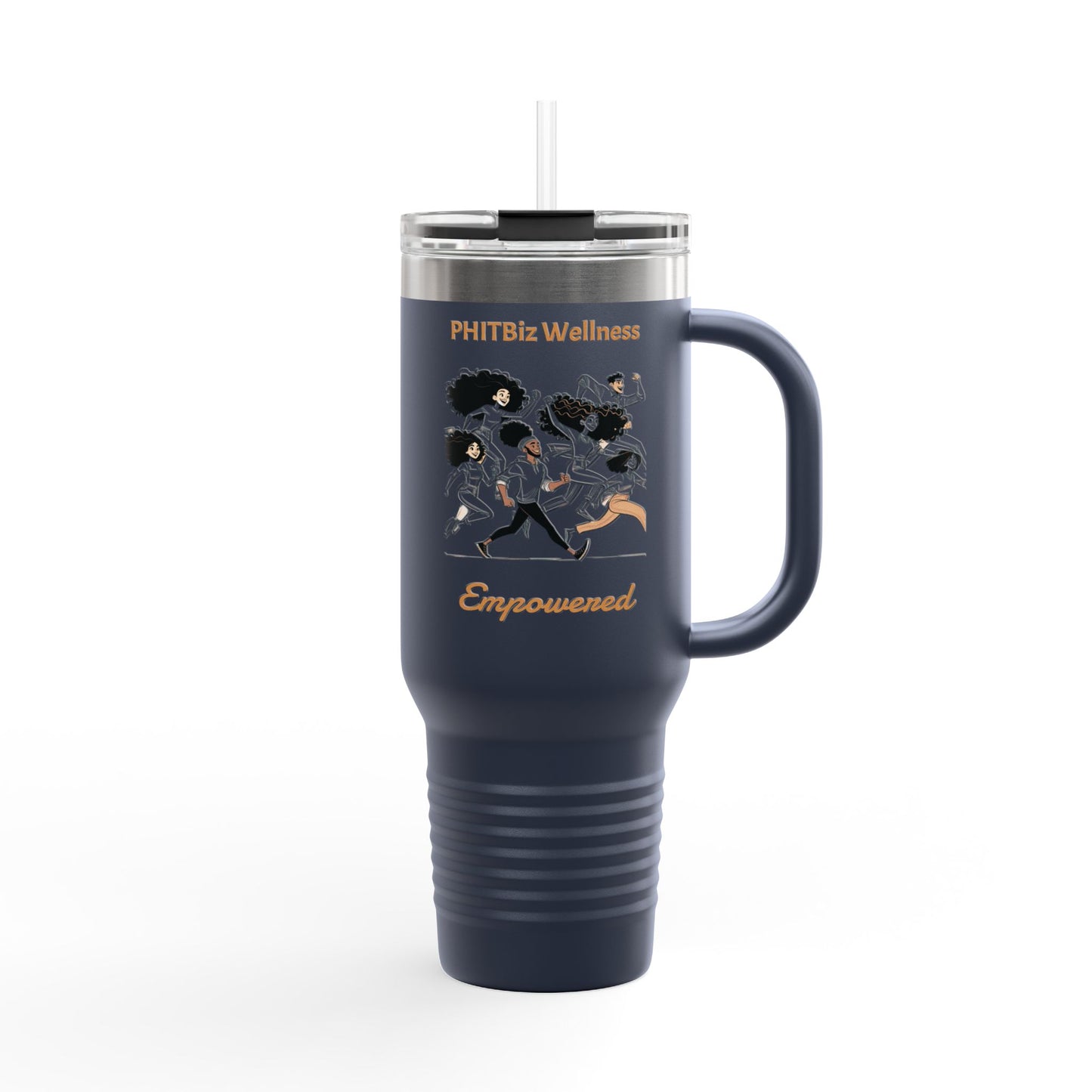 PHITBiz Wellness Empowered – Insulated Travel Mug, 40 oz