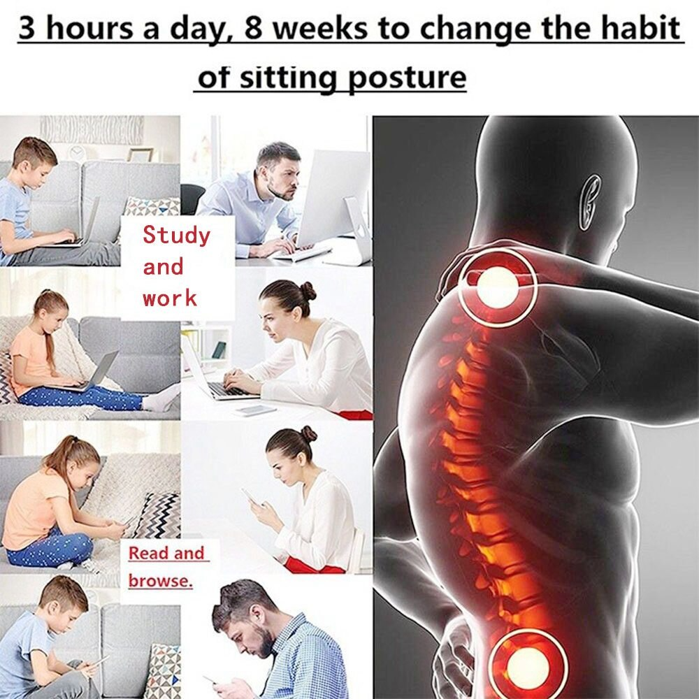 Adjustable Posture Corrector Low Back Support Shoulder Brace Belt