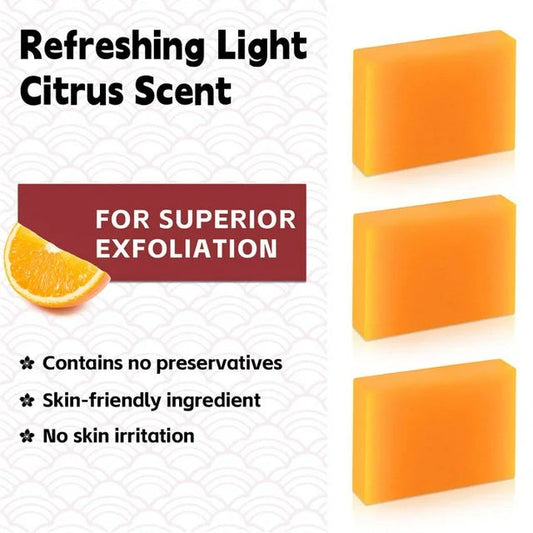 Kojic Acid Dark Spot Reduction Soap with Vitamin C, 65g × 3 Bars