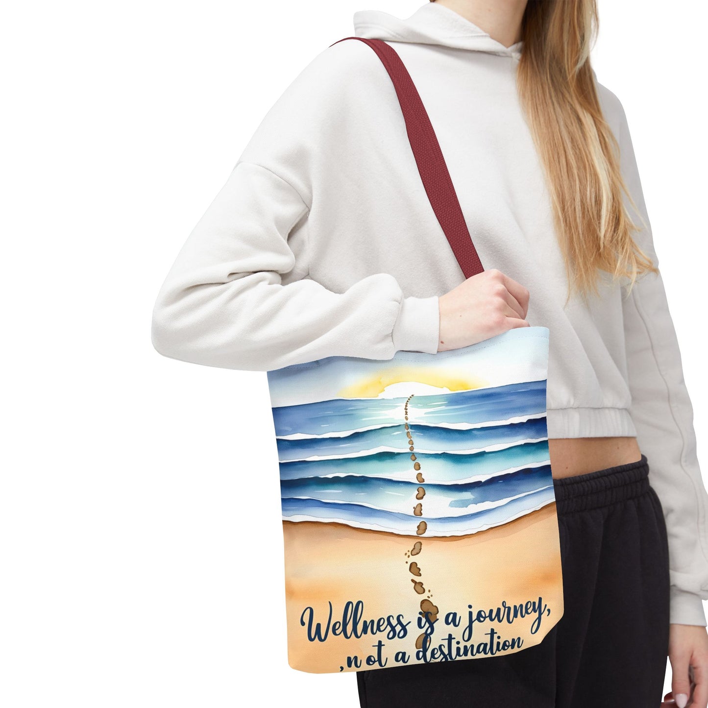 Wellness Journey Inspirational Tote Bag