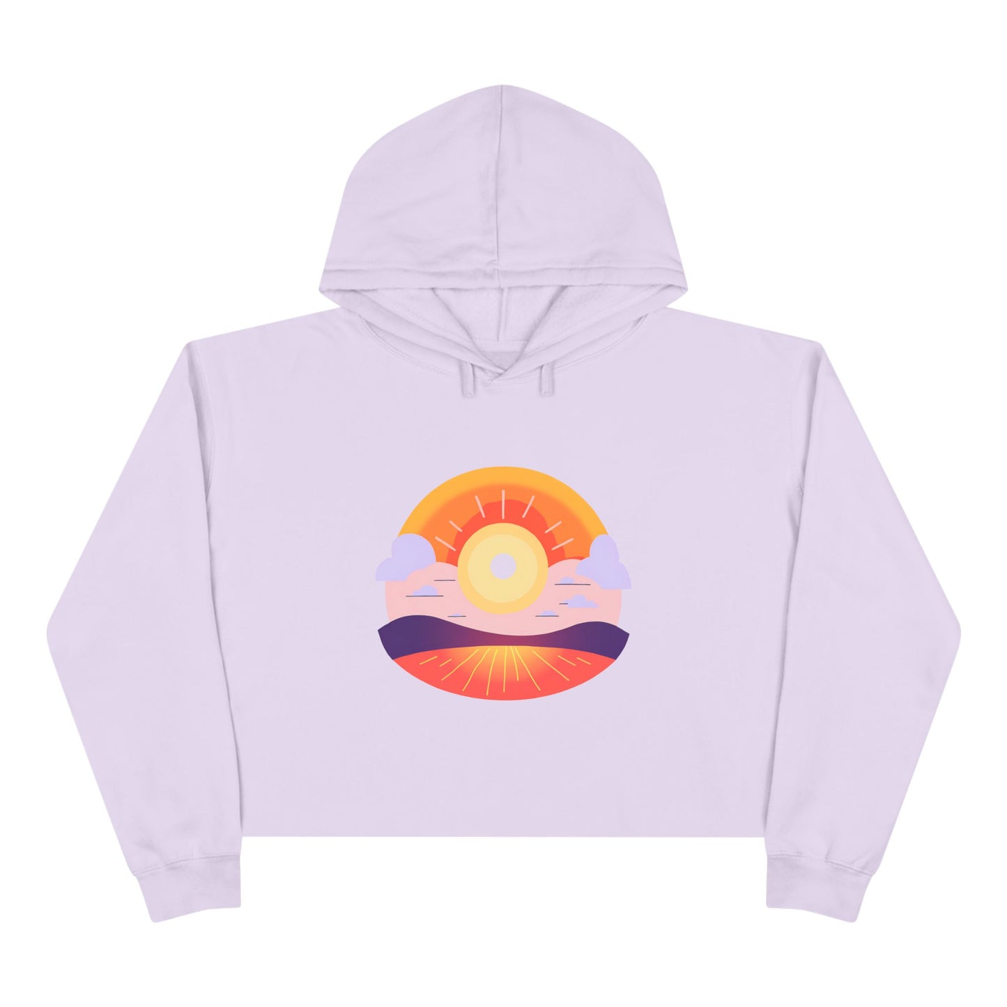 Wellness Peaceful Sun Crop Hoodie