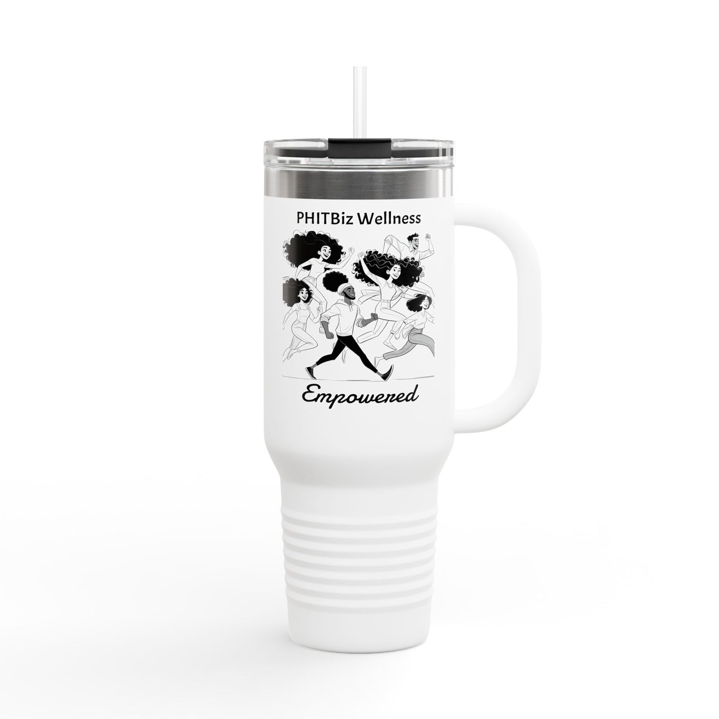 PHITBiz Wellness Empowered – Insulated Travel Mug, 40 oz