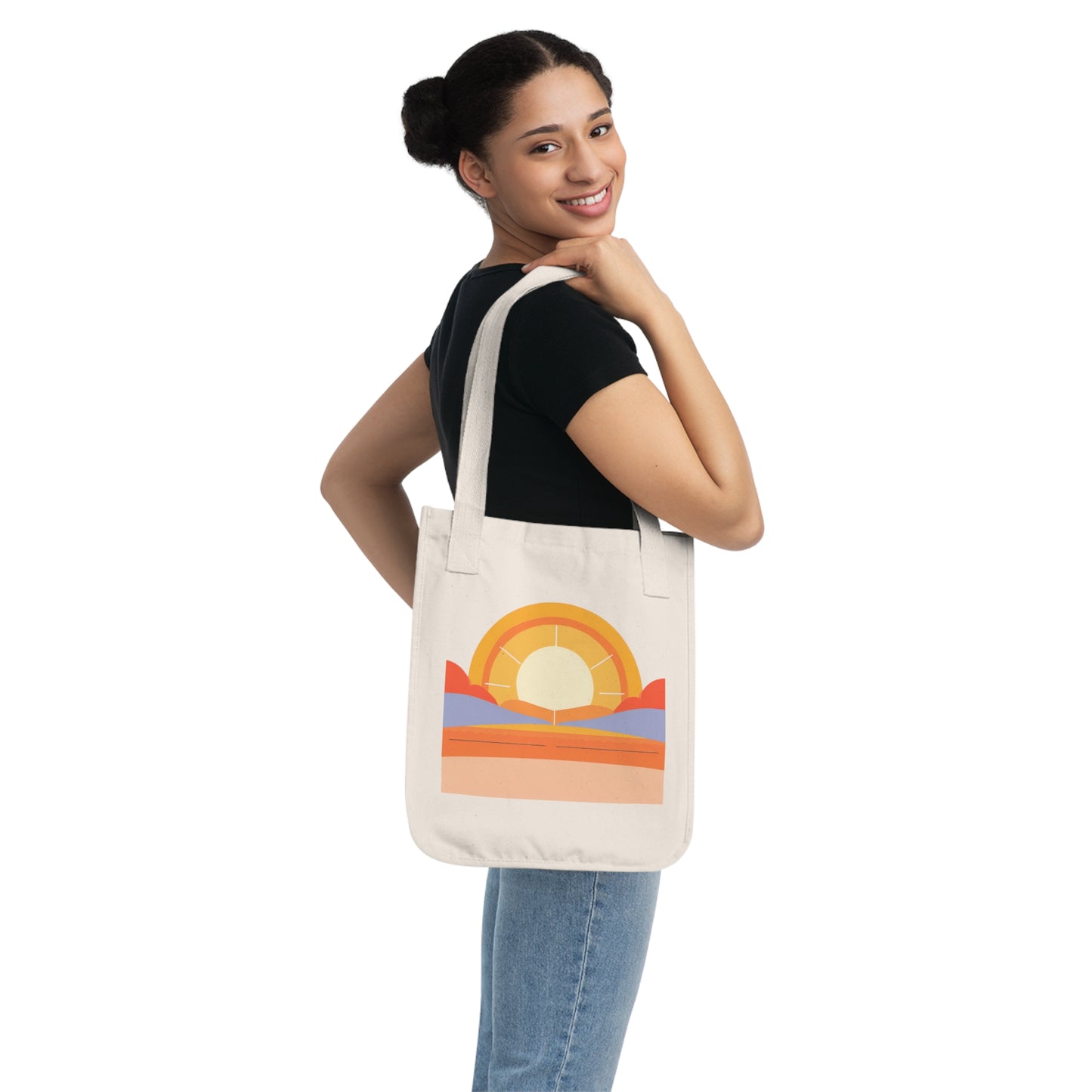 Wellness Journey Inspirational Organic Canvas Tote Bag