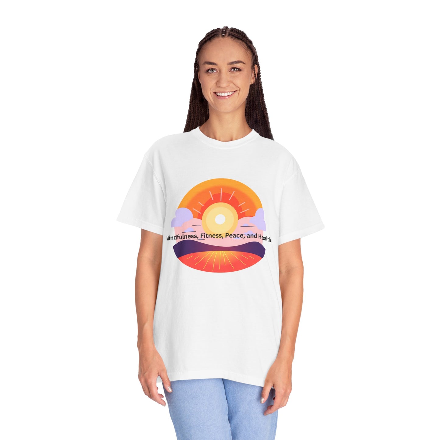 Wellness Sunset Unisex Garment-Dyed T-Shirt
