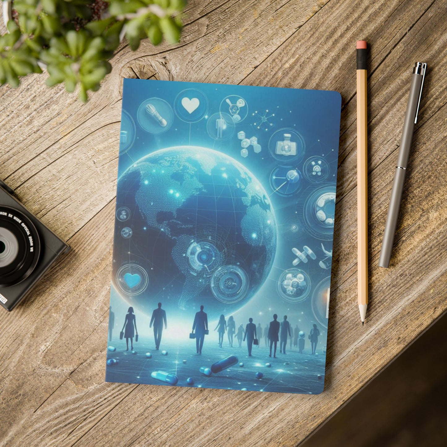 Modern Exploration Softcover Journal with Inside Prints - 200 Pages