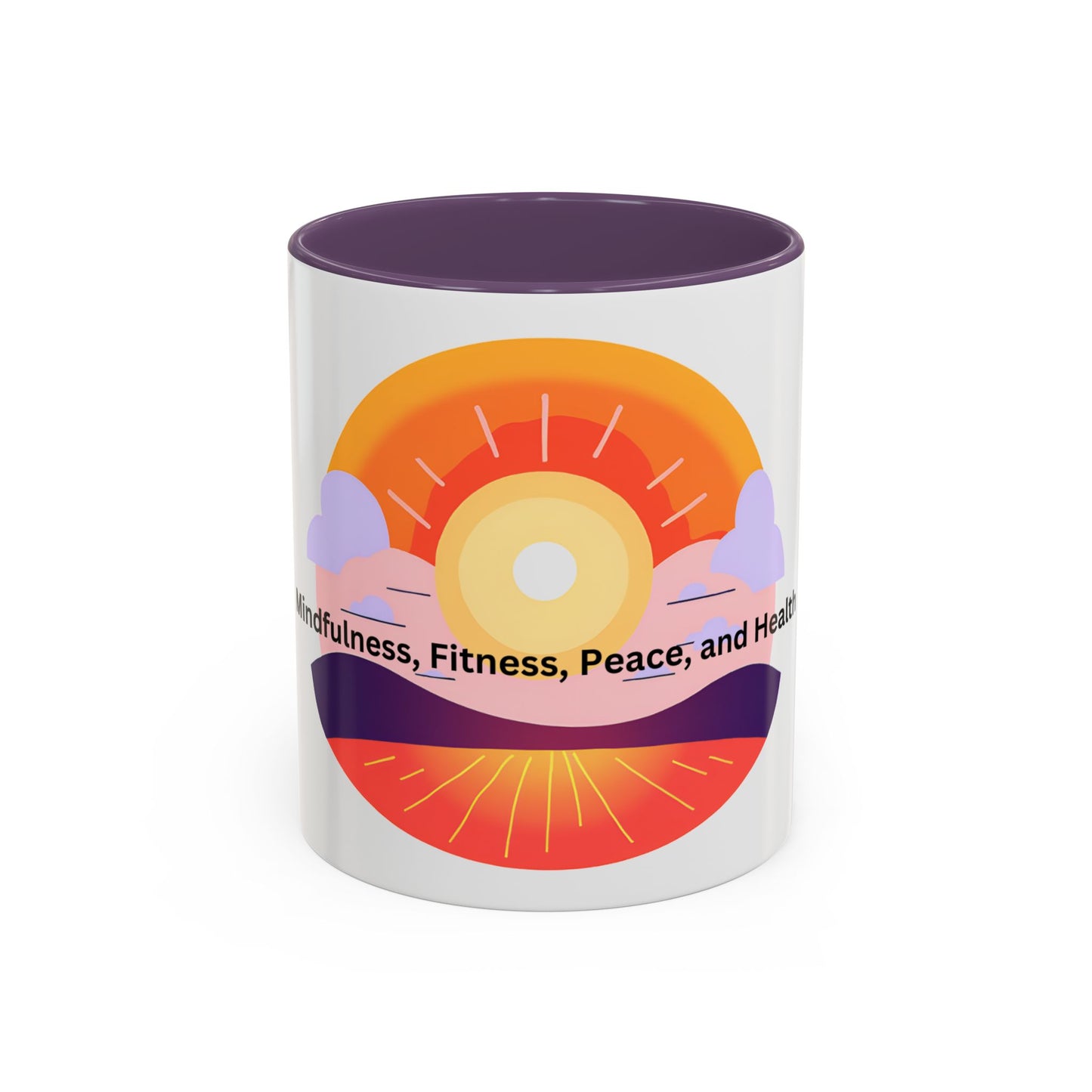Wellness Sunset Accent Coffee Mug (11oz)