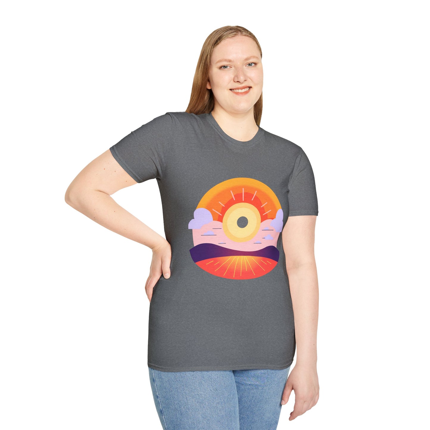 Wellness Peaceful Sun Unisex Softstyle T-Shirt