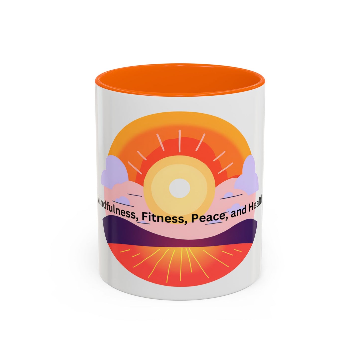 Wellness Sunset Accent Coffee Mug (11oz)