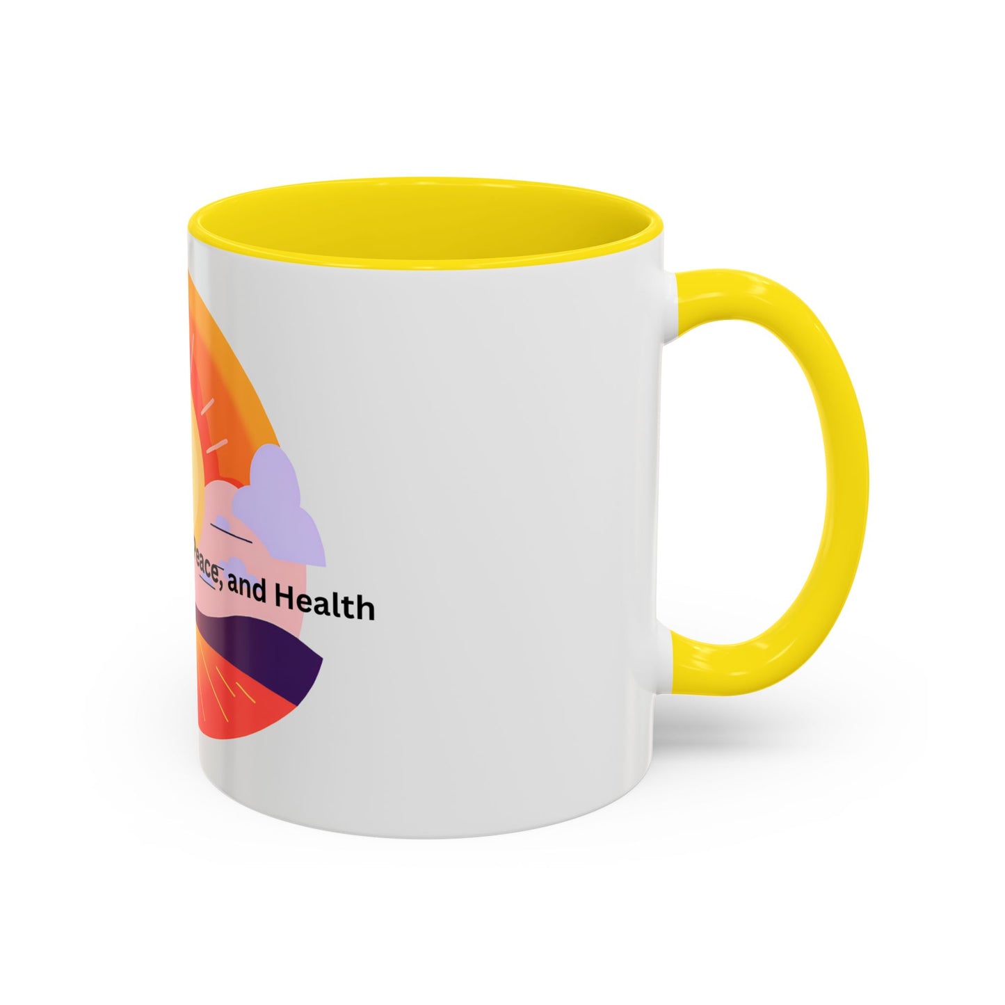Wellness Sunset Accent Coffee Mug (11oz)