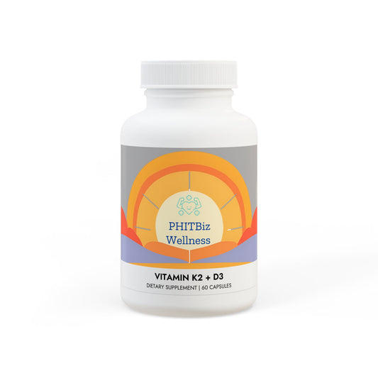 Vitamin K2 + D3 Supplement (60 Capsules)