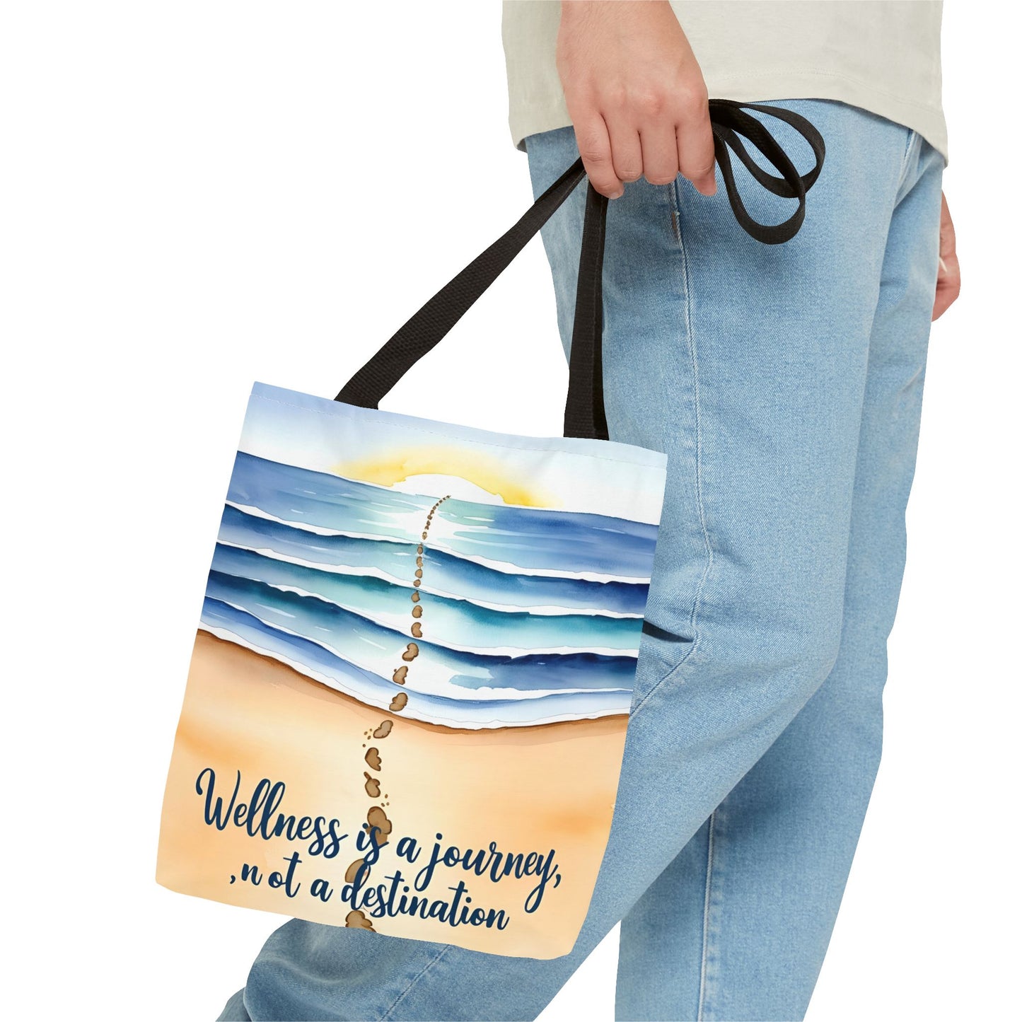 Wellness Journey Inspirational Tote Bag