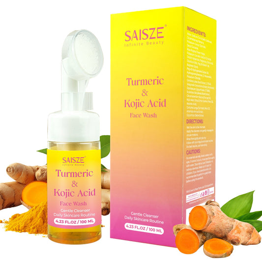 Turmeric Foaming Face Wash & Kojic Acid Facial Cleanser