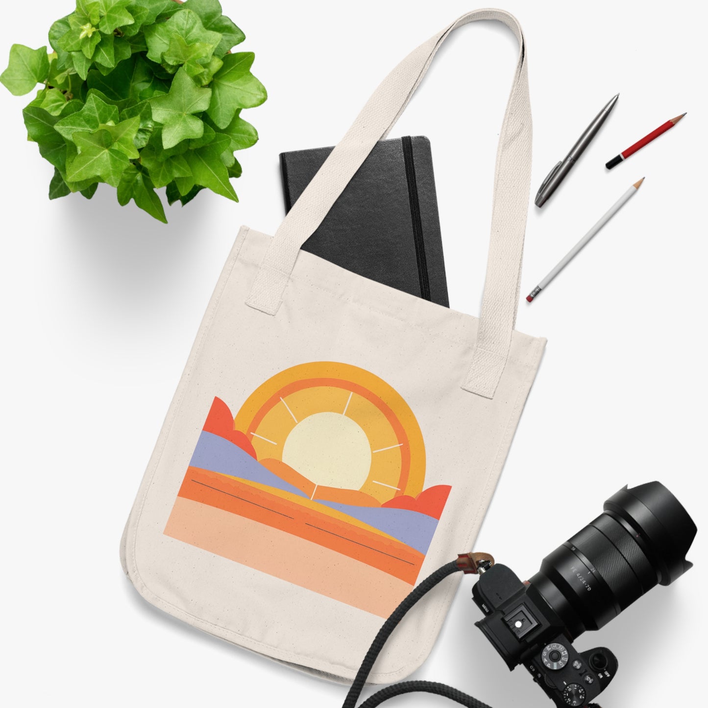 Wellness Journey Inspirational Organic Canvas Tote Bag