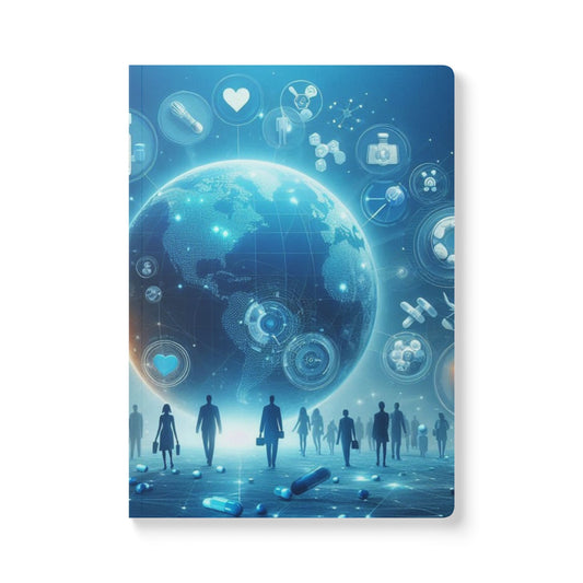 Modern Exploration Softcover Journal with Inside Prints - 100 Pages