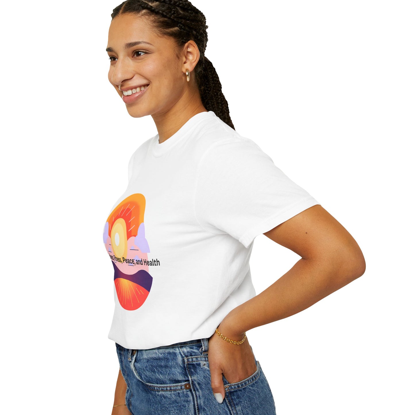 Wellness Sunset Unisex Garment-Dyed T-Shirt