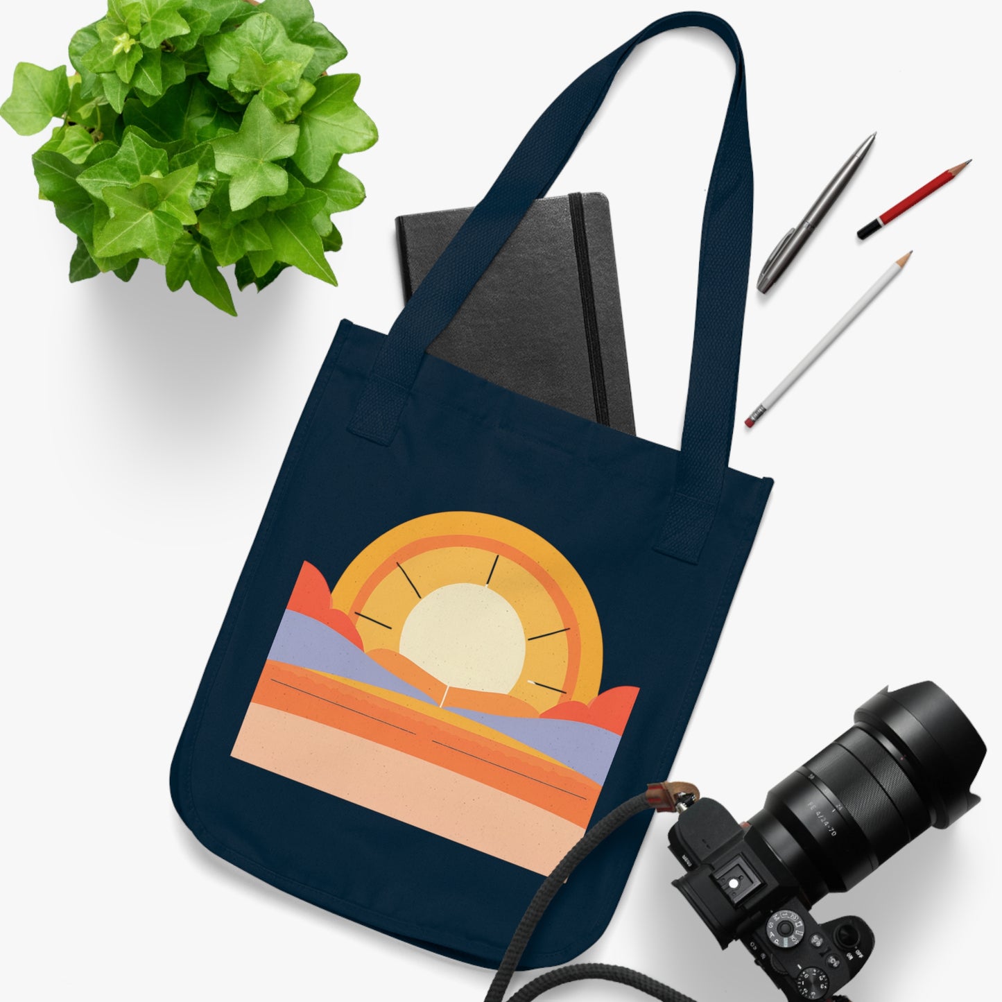 Wellness Journey Inspirational Organic Canvas Tote Bag