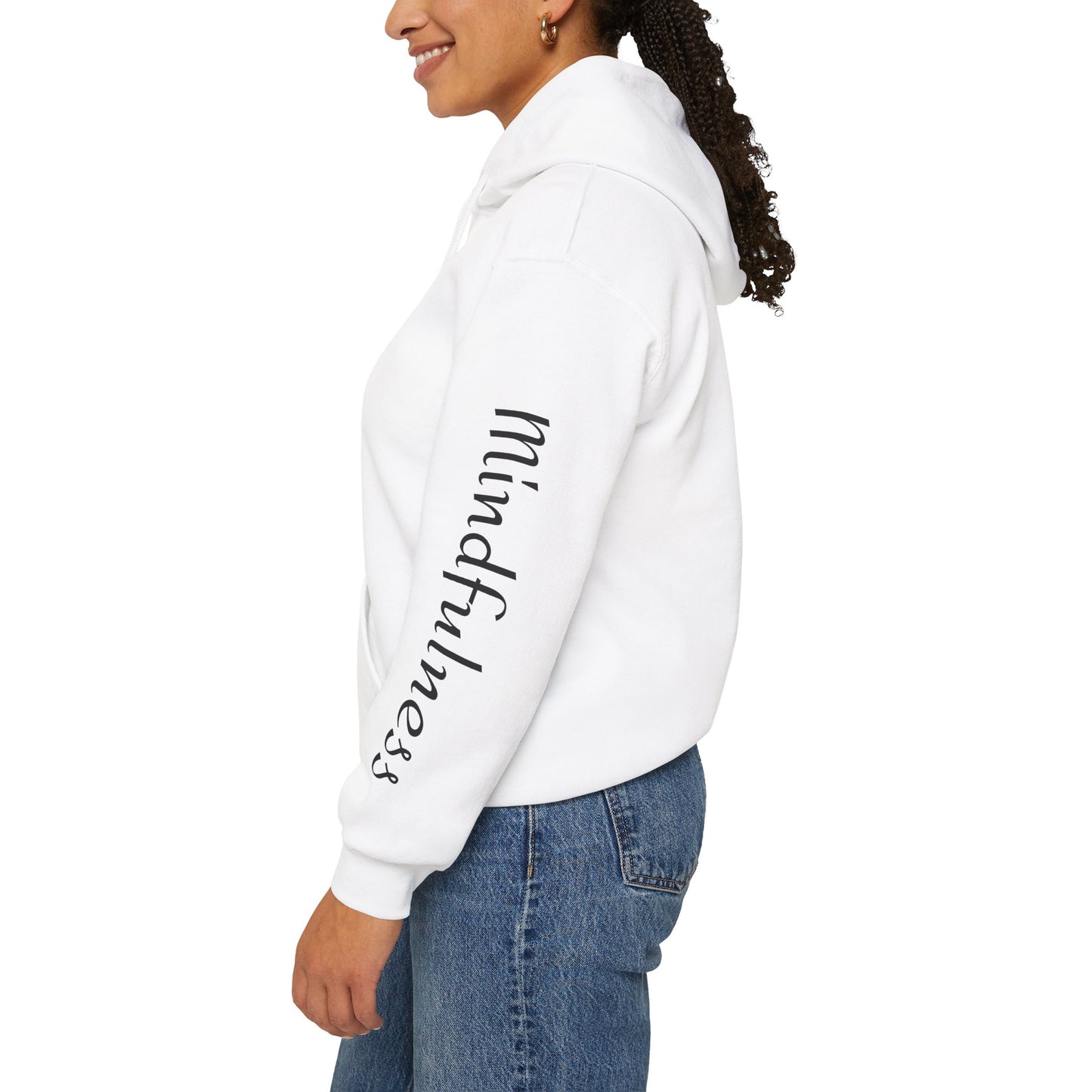 Sunset Wellness Unisex Hooded Sweatshirt (White)