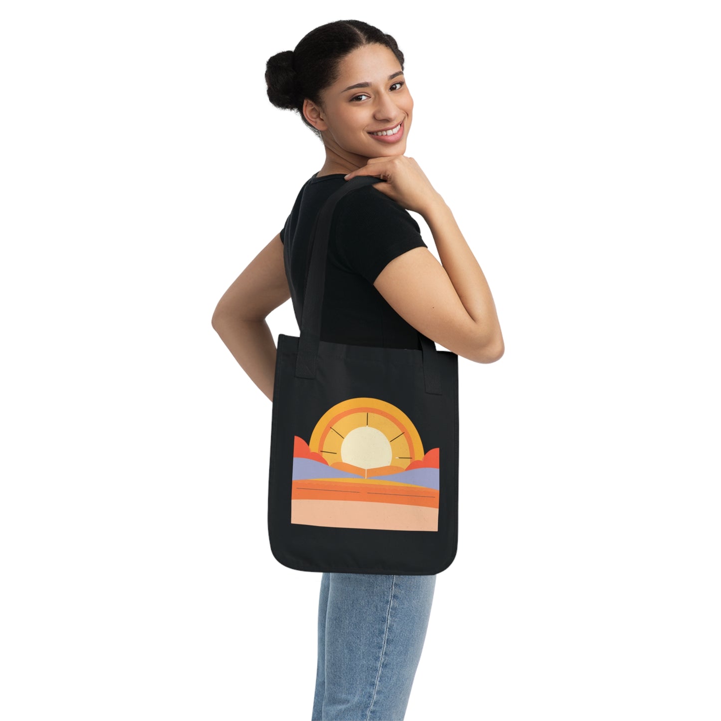 Wellness Journey Inspirational Organic Canvas Tote Bag