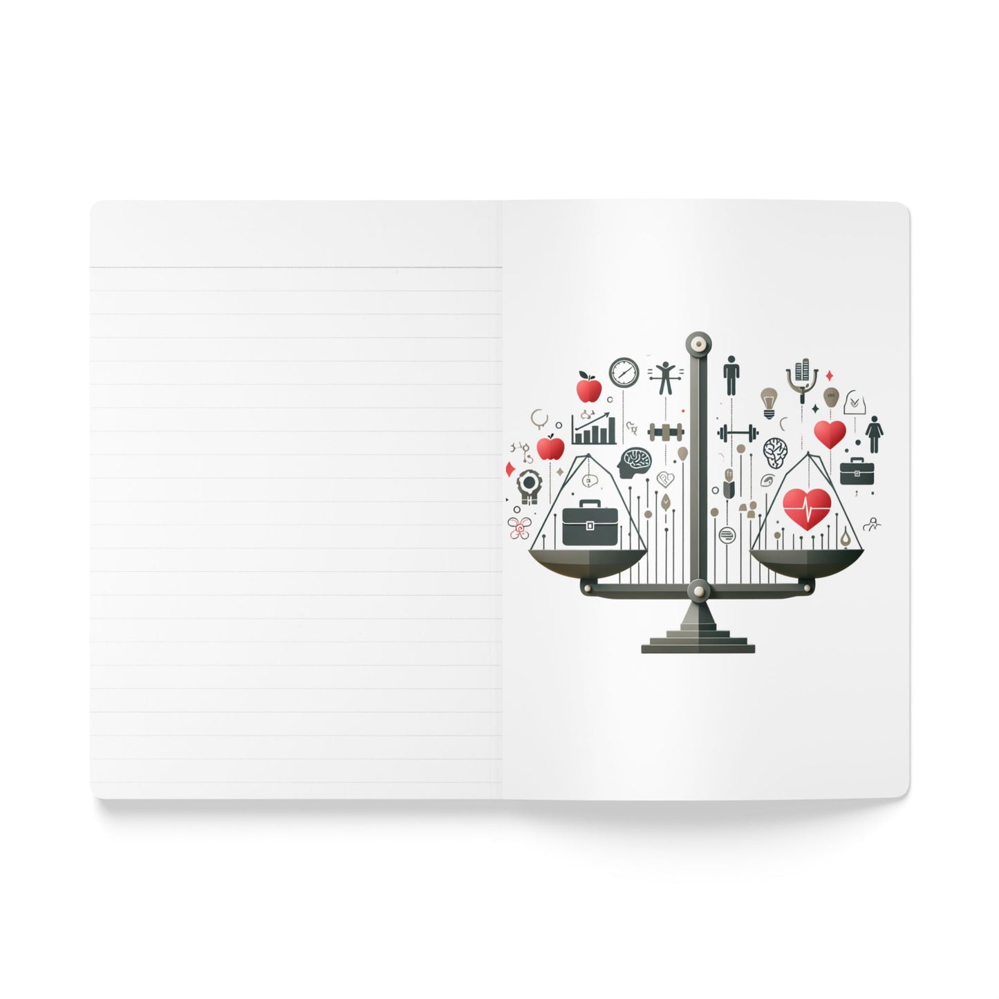 Modern Exploration Softcover Journal with Inside Prints - 100 Pages