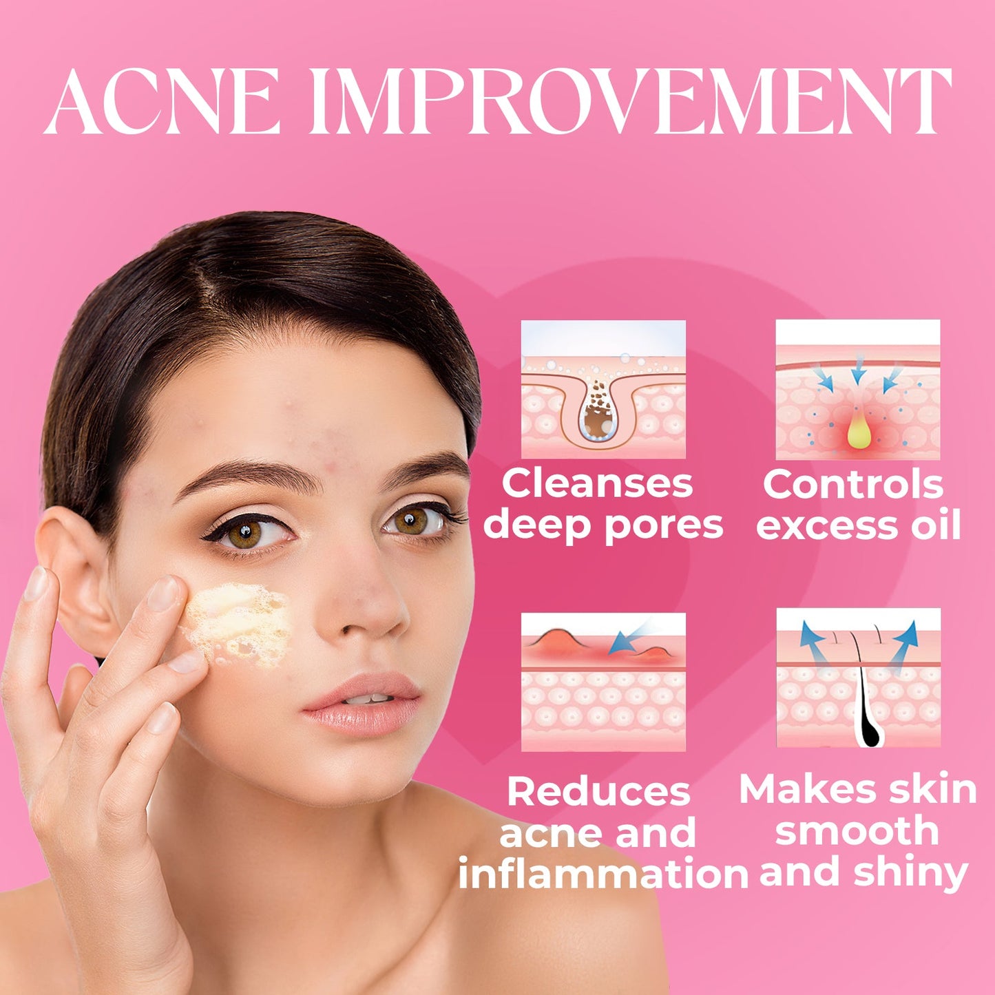 Turmeric Foaming Face Wash & Kojic Acid Facial Cleanser