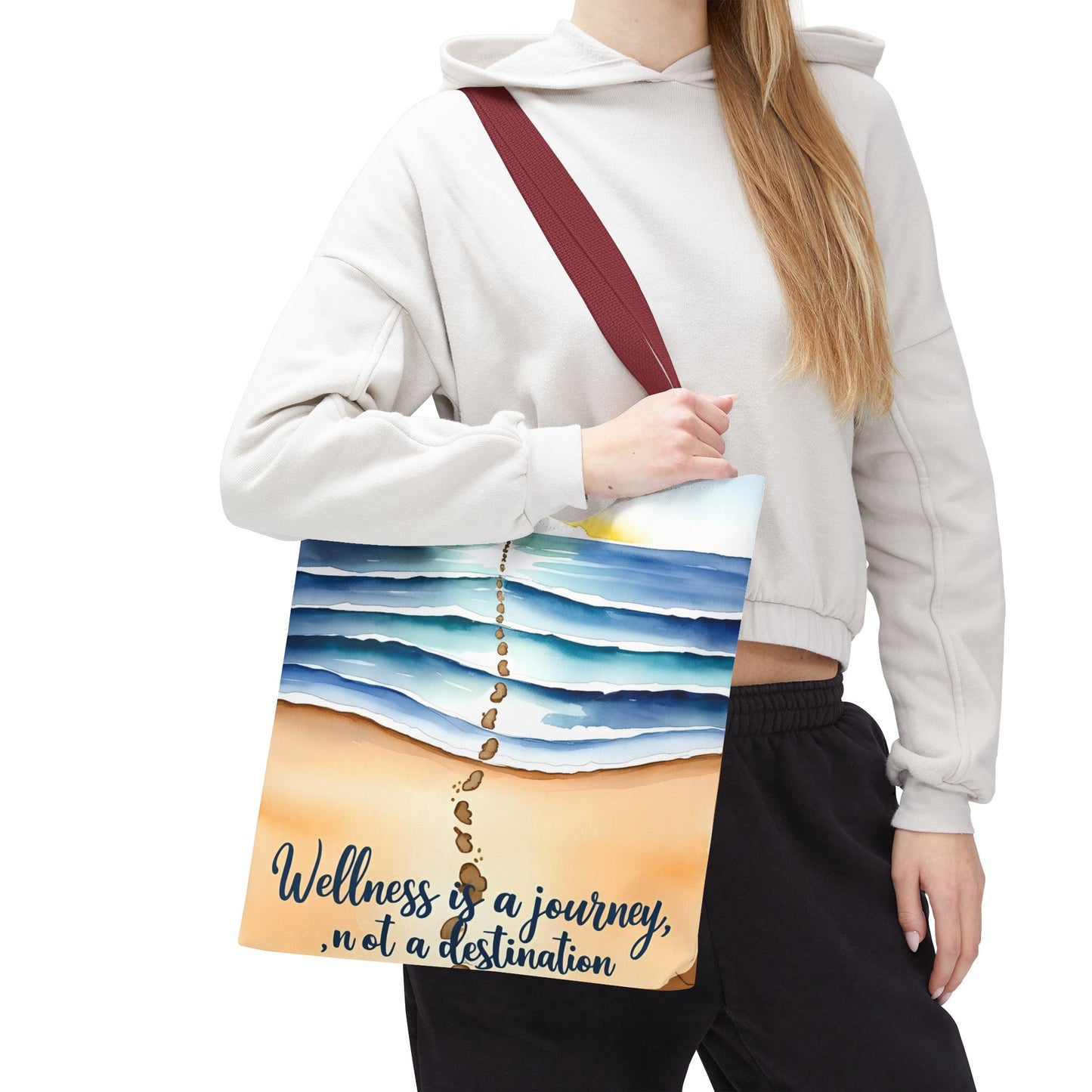 Wellness Journey Inspirational Tote Bag