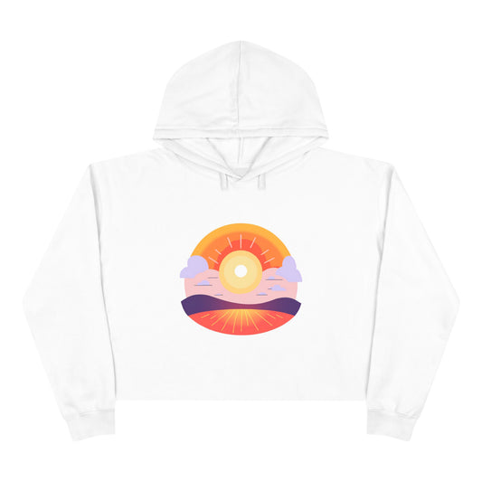 Wellness Peaceful Sun Crop Hoodie