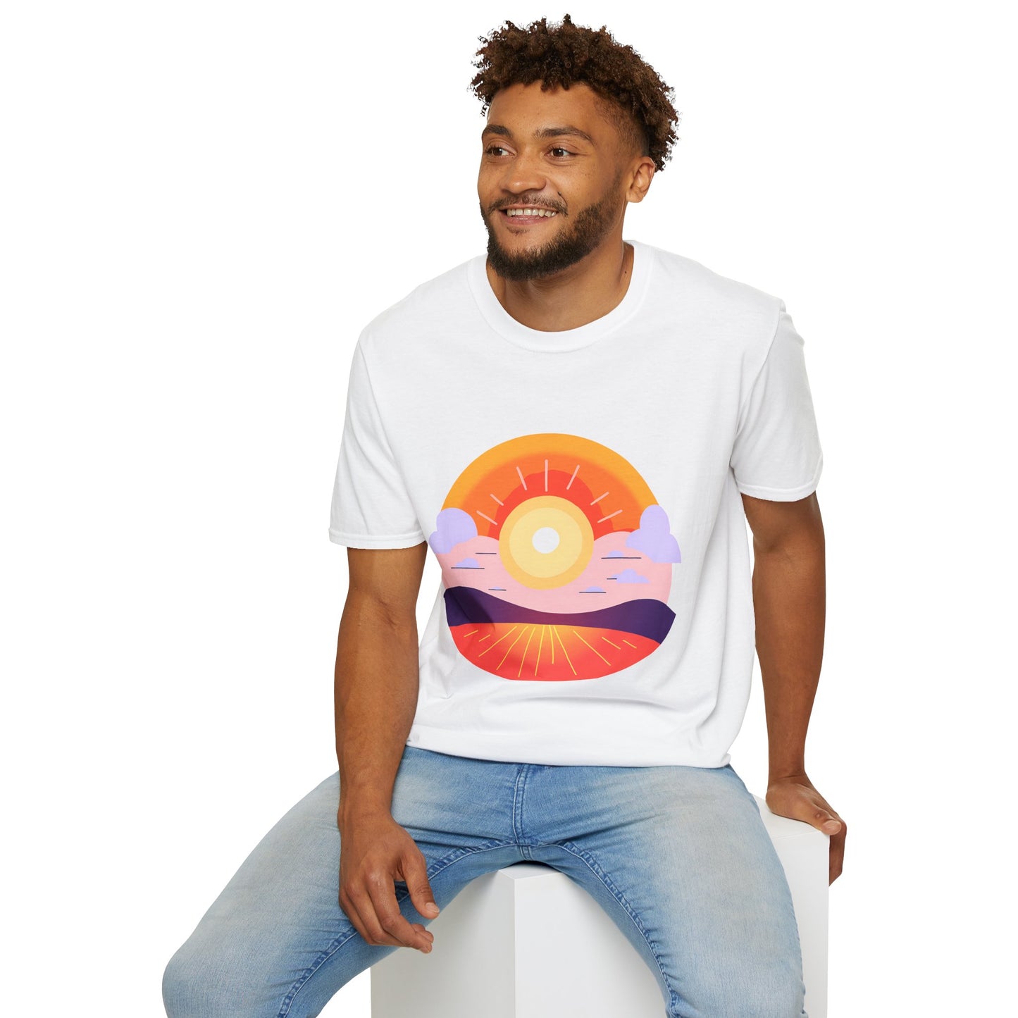 Wellness Peaceful Sun Unisex Softstyle T-Shirt