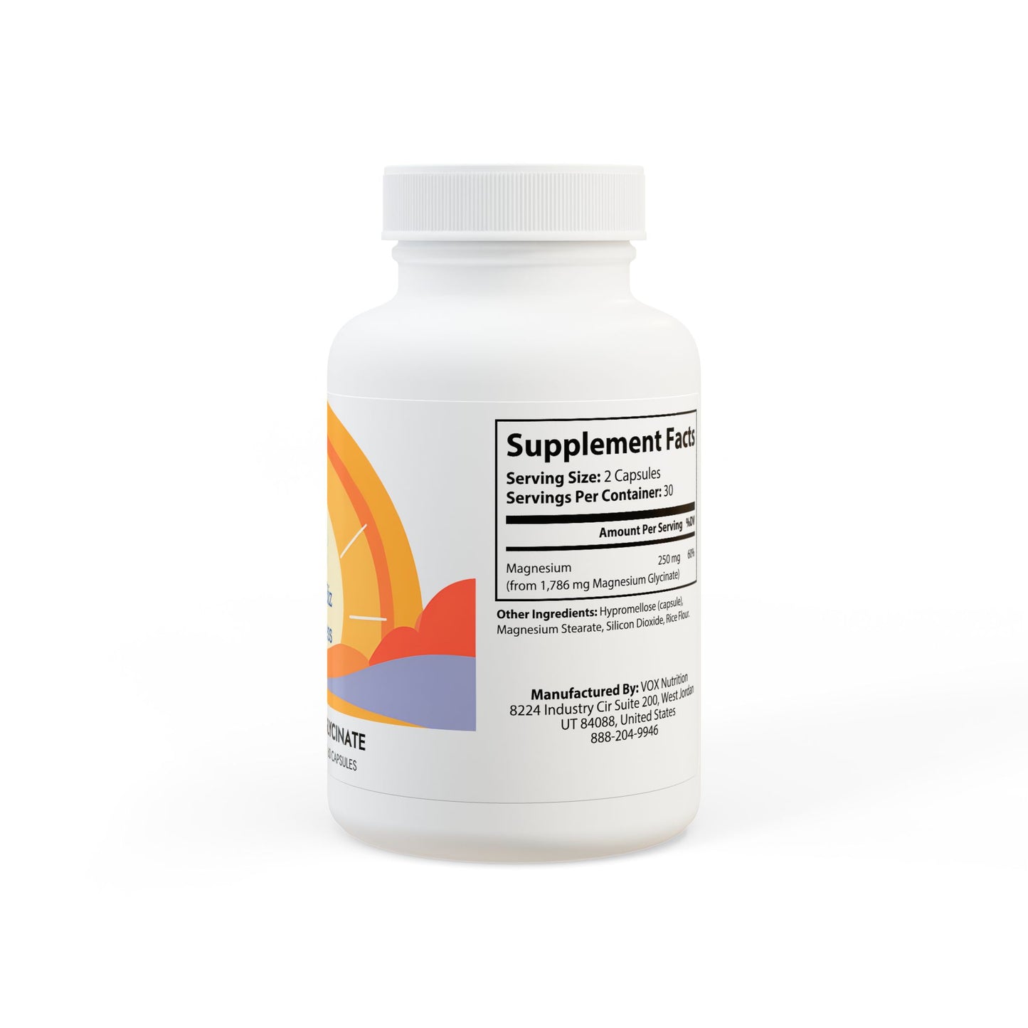 Magnesium Glycinate Supplement (60 Capsules)