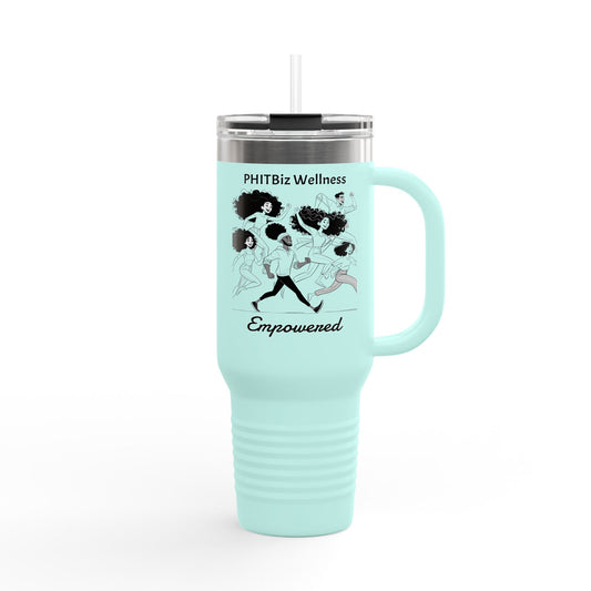 PHITBiz Wellness Empowered – Insulated Travel Mug, 40 oz