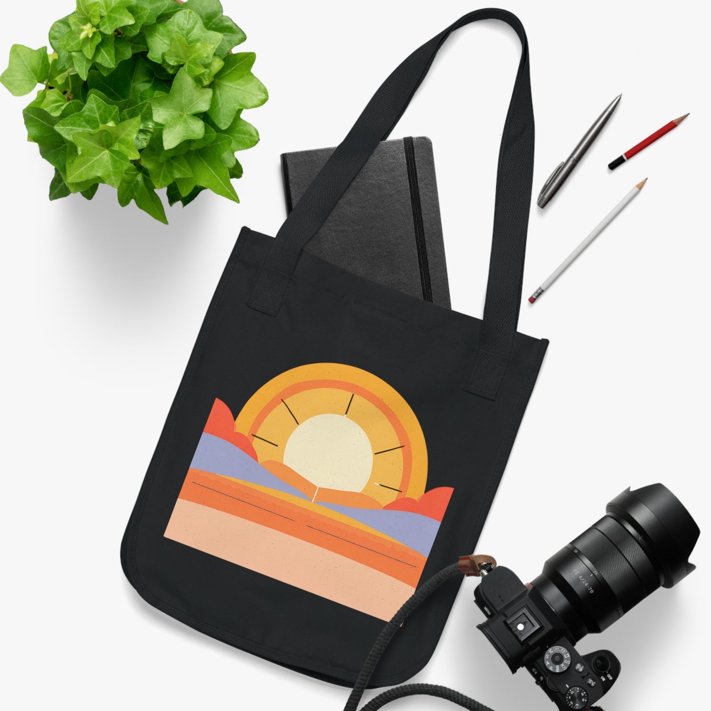 Wellness Journey Inspirational Organic Canvas Tote Bag